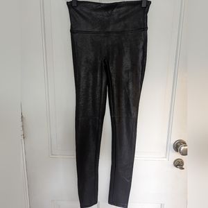 $10 SALE Spanx faux leather leggings size small black NWOT Capsule Neutral